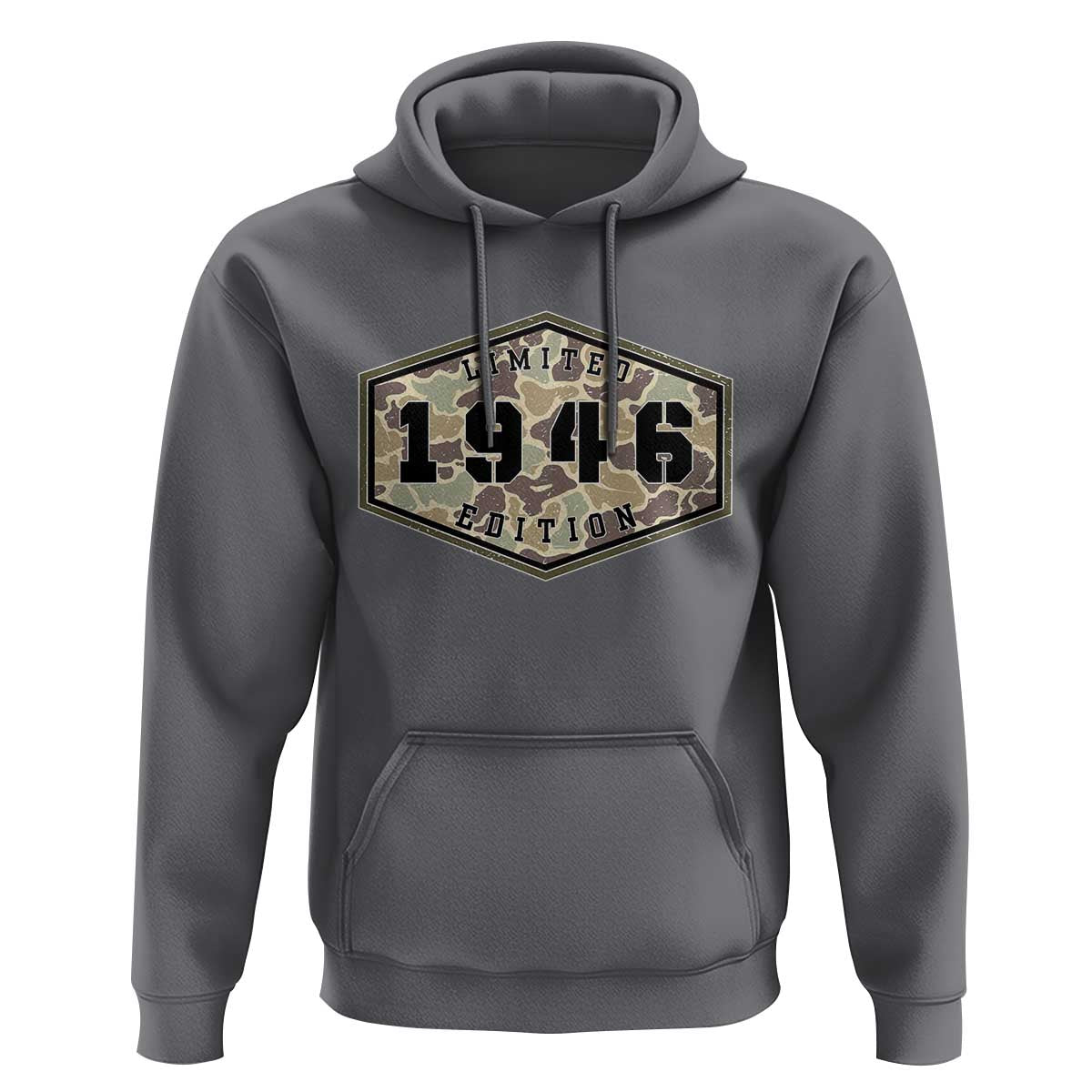 80th Birthday Hunting Hoodie 1946 Limited Edition Vintage Camouflage Gifts For Turning 80