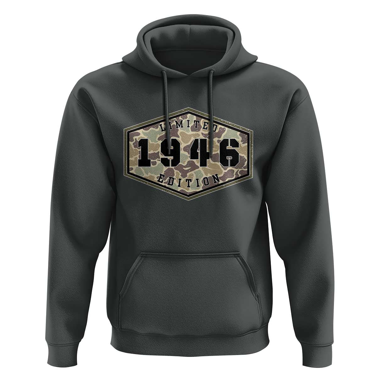 80th Birthday Hunting Hoodie 1946 Limited Edition Vintage Camouflage Gifts For Turning 80