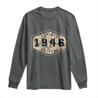 80th Birthday Hunting Long Sleeve Shirt 1946 Limited Edition Vintage Camouflage Gifts For Turning 80
