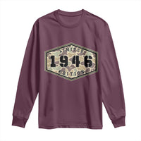 80th Birthday Hunting Long Sleeve Shirt 1946 Limited Edition Vintage Camouflage Gifts For Turning 80