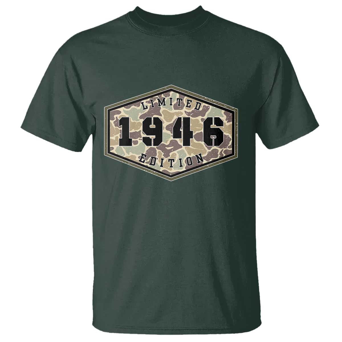 80th Birthday Hunting T Shirt 1946 Limited Edition Vintage Camouflage Gifts For Turning 80