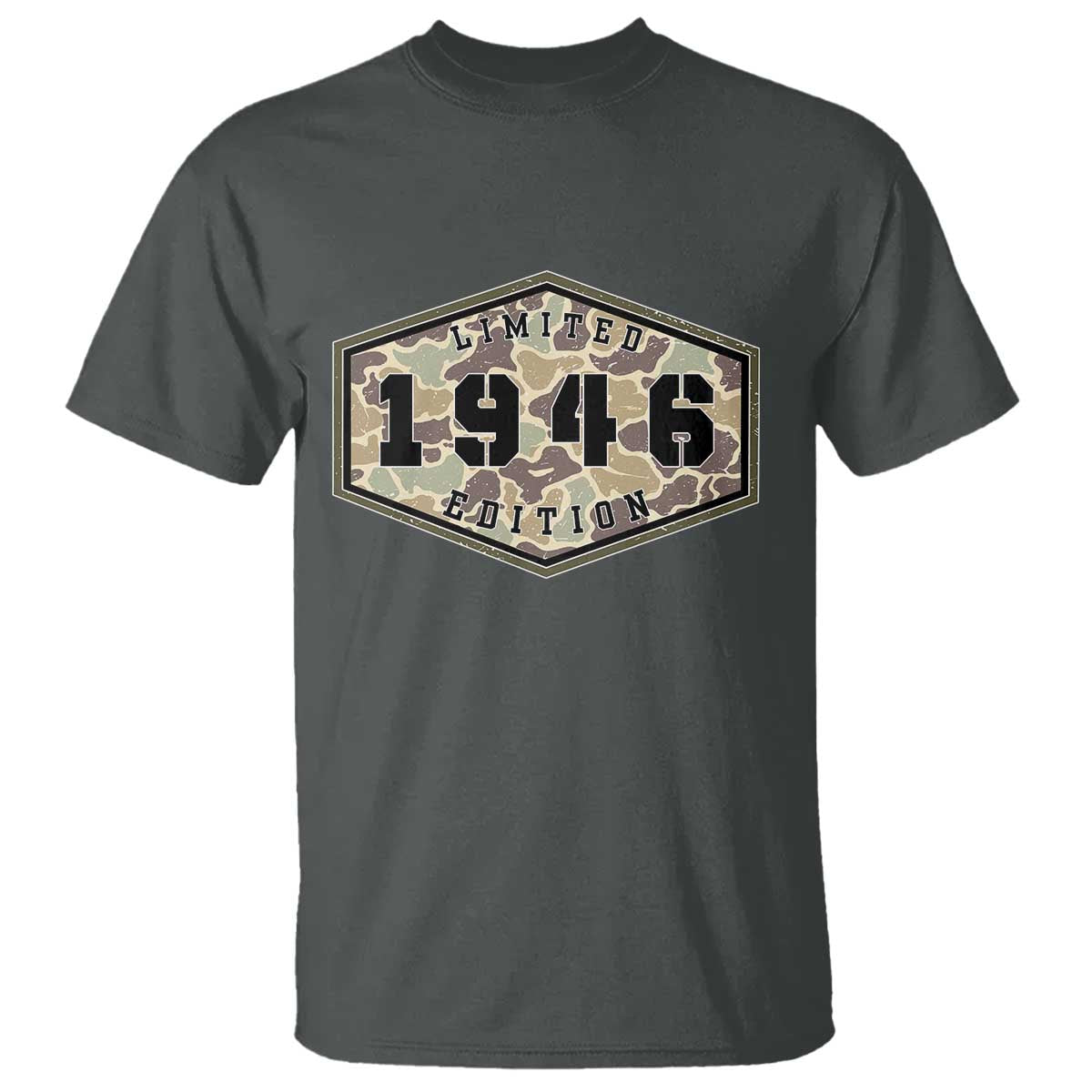 80th Birthday Hunting T Shirt 1946 Limited Edition Vintage Camouflage Gifts For Turning 80