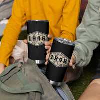 80th Birthday Hunting Tumbler Cup 1946 Limited Edition Vintage Camouflage Gifts For Turning 80