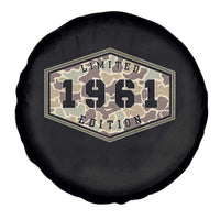 65th Birthday Hunting Spare Tire Cover 1961 Limited Edition Vintage Camouflage Gifts For Turning 65