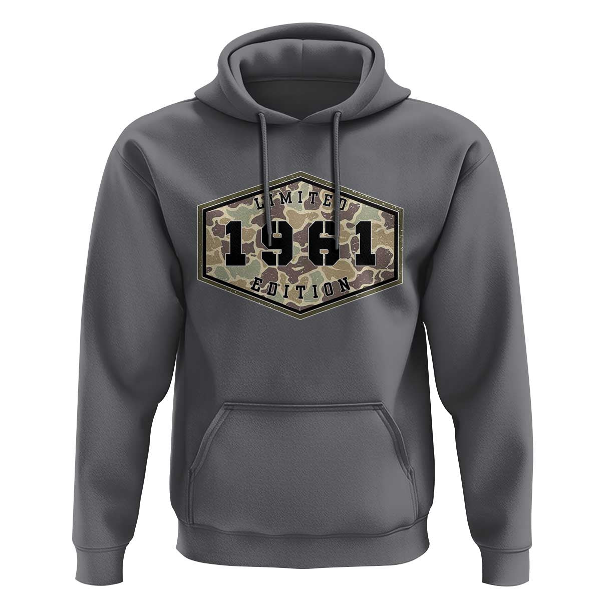 65th Birthday Hunting Hoodie 1961 Limited Edition Vintage Camouflage Gifts For Turning 65