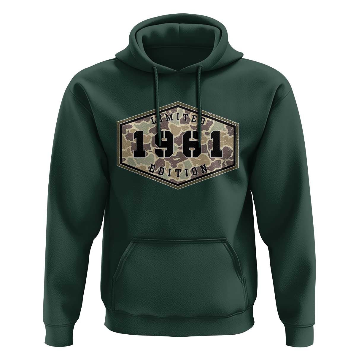 65th Birthday Hunting Hoodie 1961 Limited Edition Vintage Camouflage Gifts For Turning 65