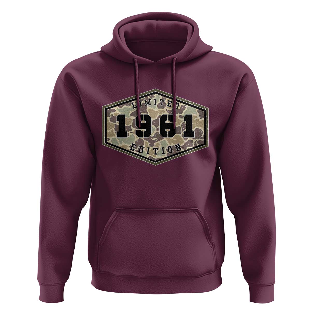 65th Birthday Hunting Hoodie 1961 Limited Edition Vintage Camouflage Gifts For Turning 65