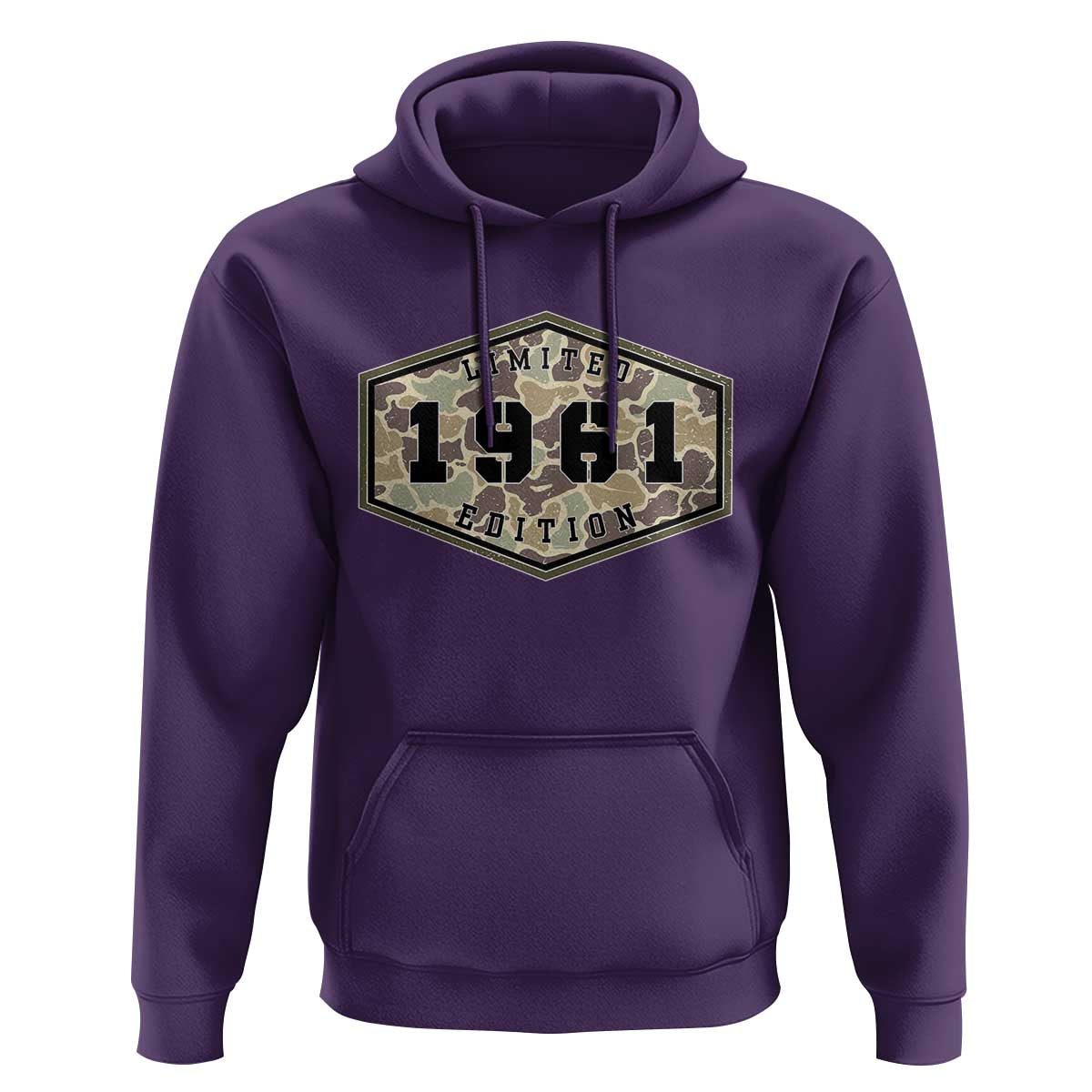 65th Birthday Hunting Hoodie 1961 Limited Edition Vintage Camouflage Gifts For Turning 65