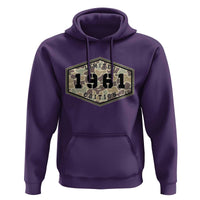 65th Birthday Hunting Hoodie 1961 Limited Edition Vintage Camouflage Gifts For Turning 65