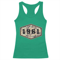 65th Birthday Hunting Racerback Tank Top 1961 Limited Edition Vintage Camouflage Gifts For Turning 65