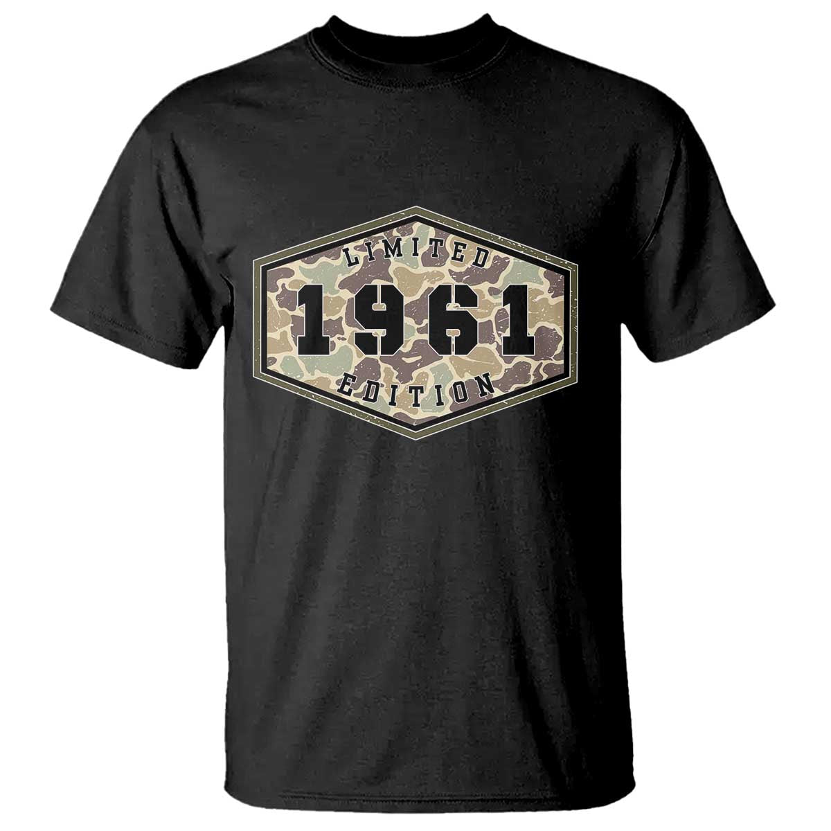 65th Birthday Hunting T Shirt 1961 Limited Edition Vintage Camouflage Gifts For Turning 65