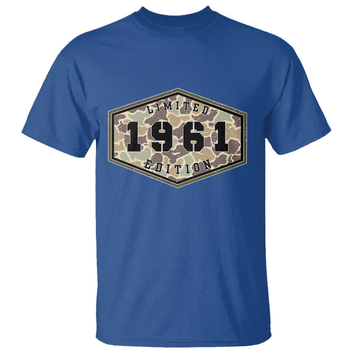 65th Birthday Hunting T Shirt 1961 Limited Edition Vintage Camouflage Gifts For Turning 65