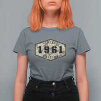 65th Birthday Hunting T Shirt For Women 1961 Limited Edition Vintage Camouflage Gifts For Turning 65