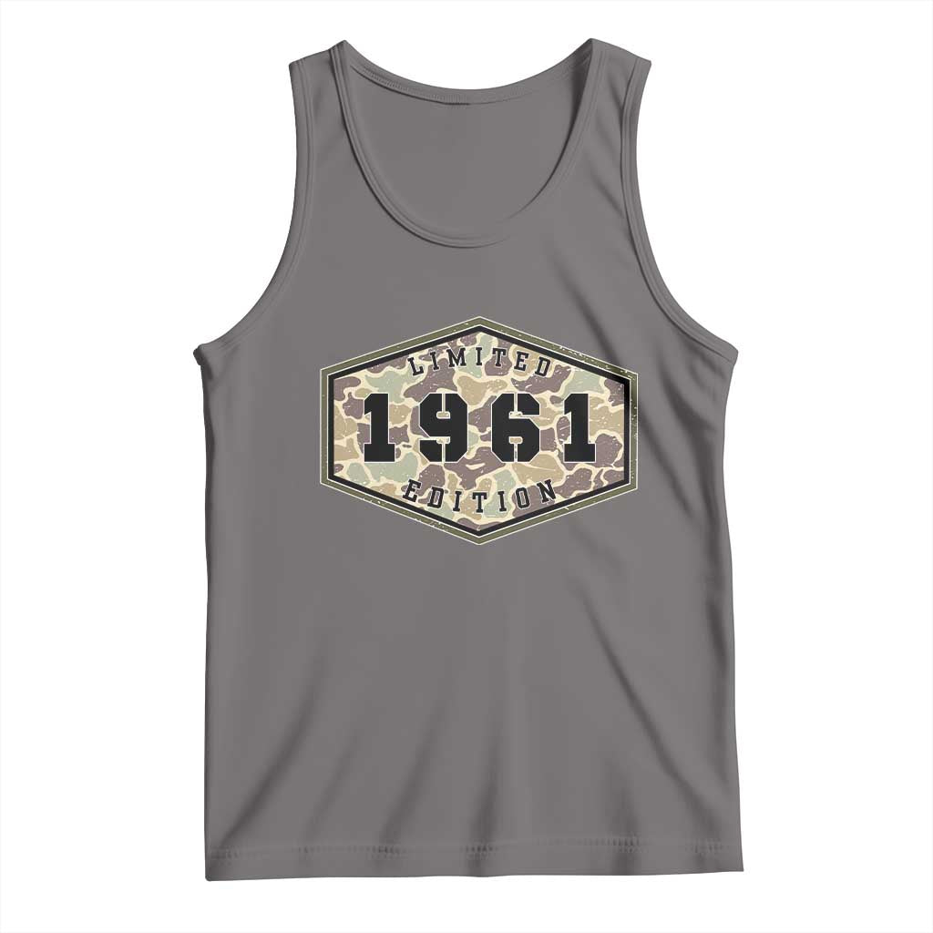 65th Birthday Hunting Tank Top 1961 Limited Edition Vintage Camouflage Gifts For Turning 65