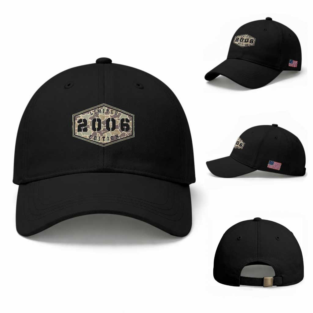 20th Birthday Hunting Baseball Cap 2006 Limited Edition Vintage Camouflage Gifts For Turning 20