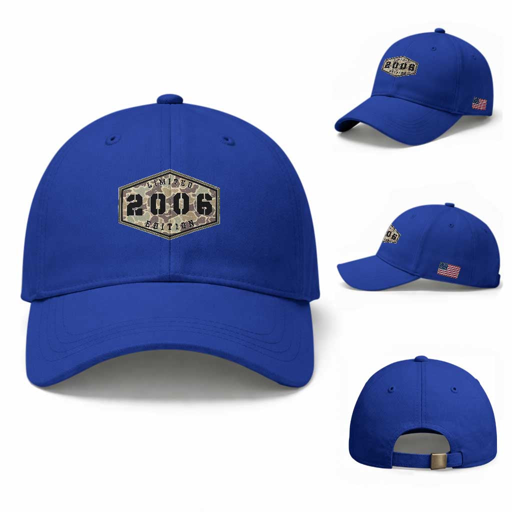 20th Birthday Hunting Baseball Cap 2006 Limited Edition Vintage Camouflage Gifts For Turning 20