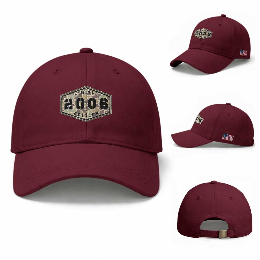 20th Birthday Hunting Baseball Cap 2006 Limited Edition Vintage Camouflage Gifts For Turning 20