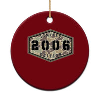 20th Birthday Hunting Ceramic Ornament 2006 Limited Edition Vintage Camouflage Gifts For Turning 20