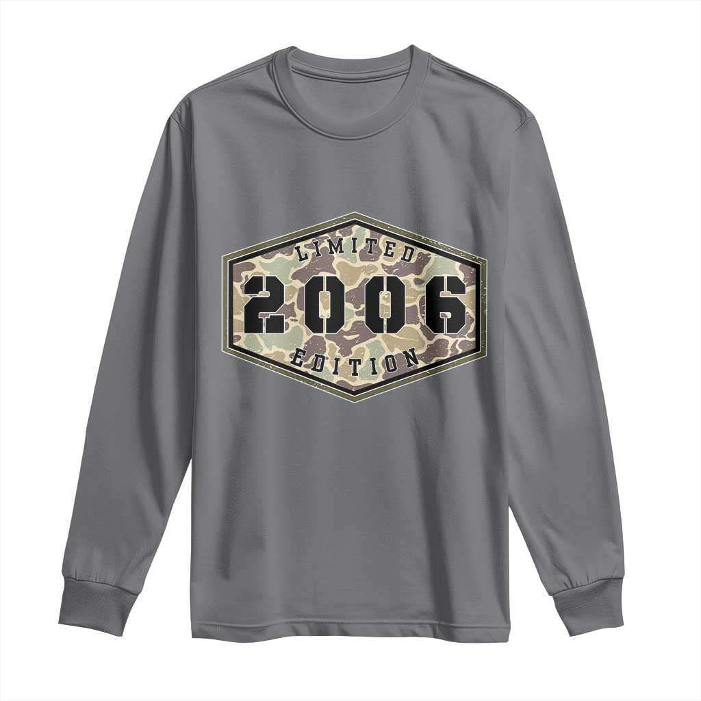 20th Birthday Hunting Long Sleeve Shirt 2006 Limited Edition Vintage Camouflage Gifts For Turning 20