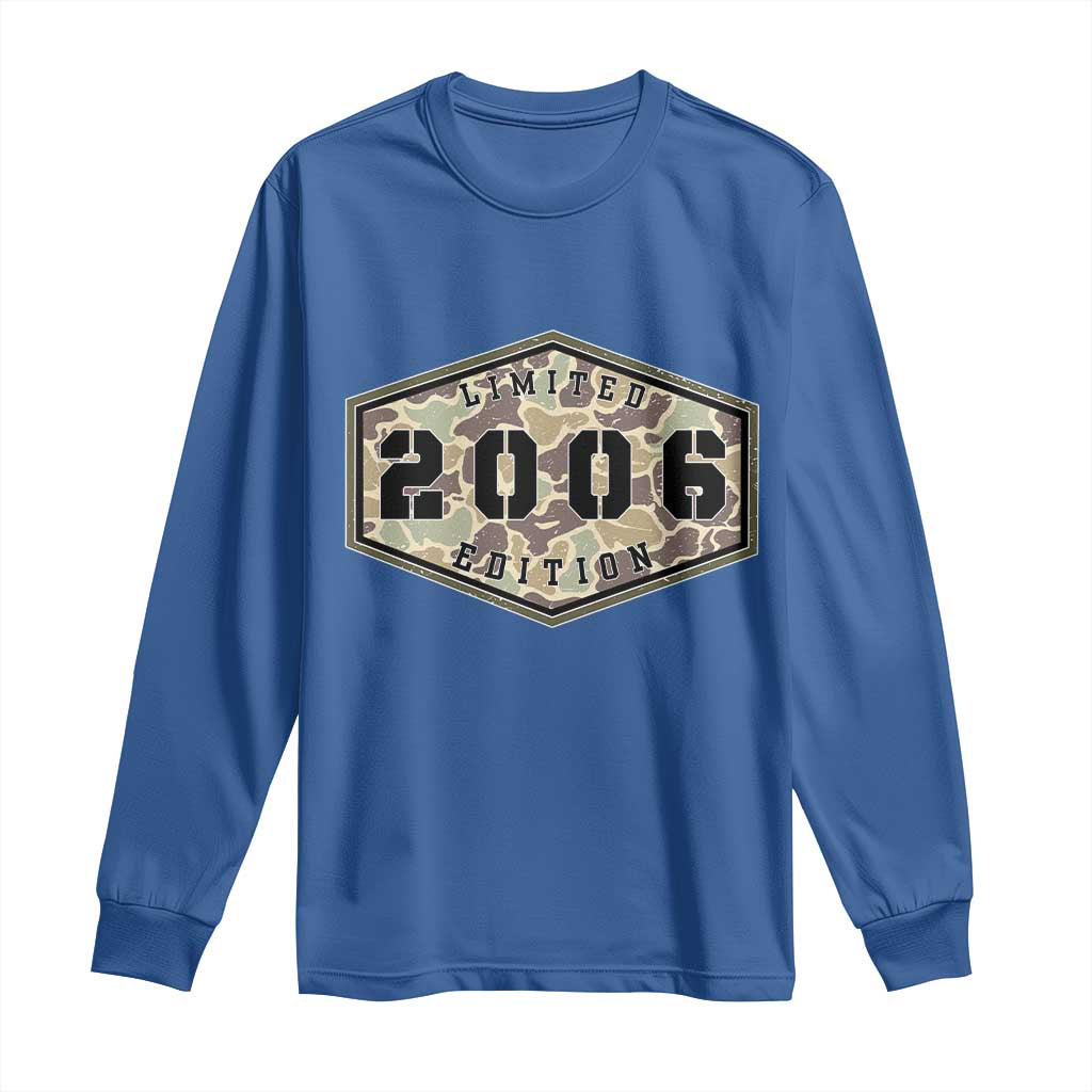 20th Birthday Hunting Long Sleeve Shirt 2006 Limited Edition Vintage Camouflage Gifts For Turning 20