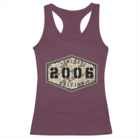 20th Birthday Hunting Racerback Tank Top 2006 Limited Edition Vintage Camouflage Gifts For Turning 20