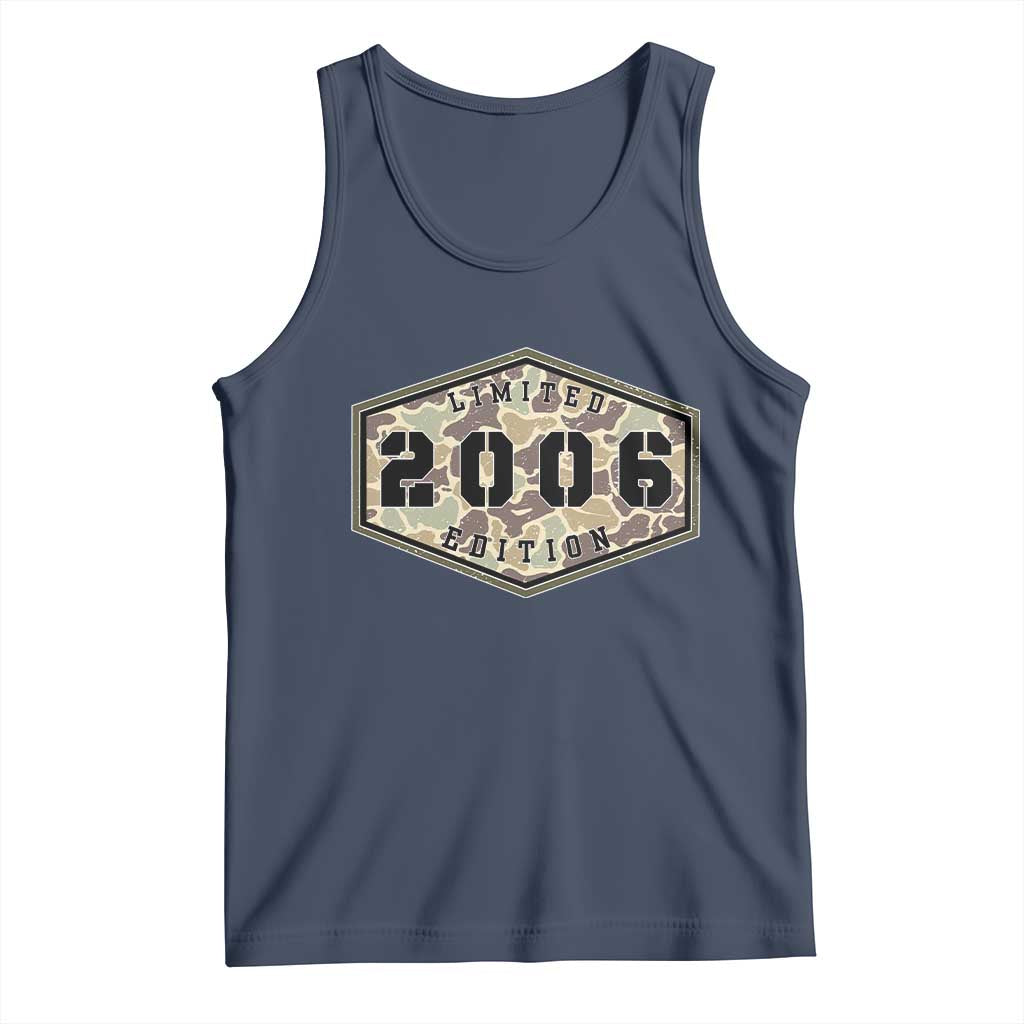 20th Birthday Hunting Tank Top 2006 Limited Edition Vintage Camouflage Gifts For Turning 20