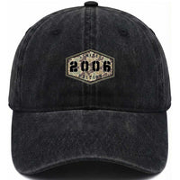 20th Birthday Hunting Washed Cotton Baseball Cap 2006 Limited Edition Vintage Camouflage Gifts For Turning 20