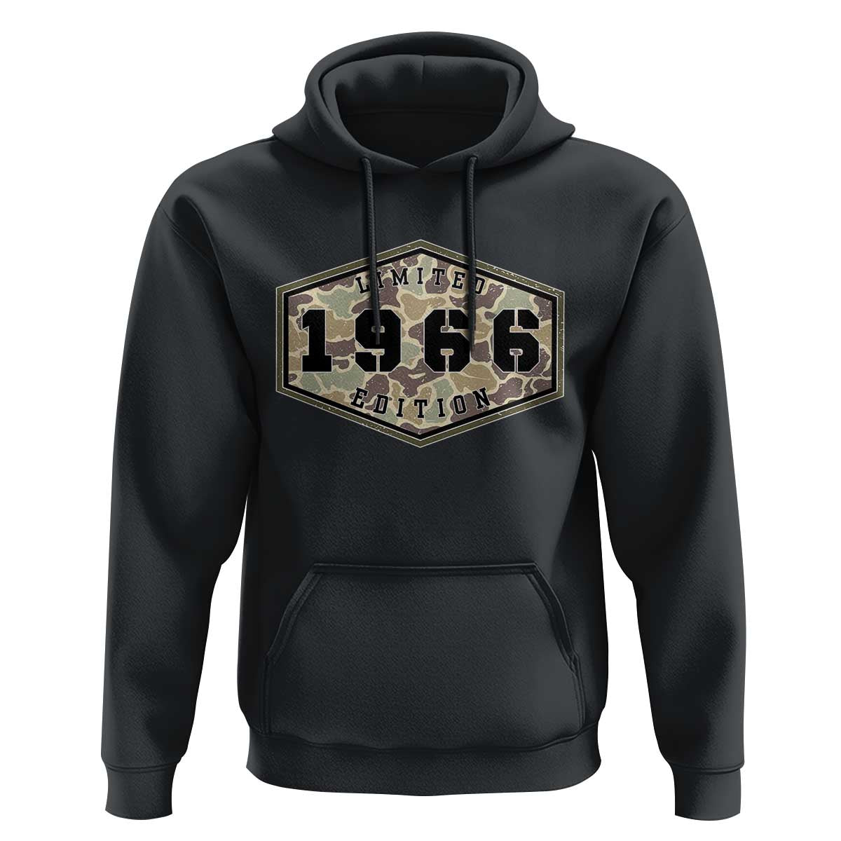 60th Birthday Hunting Hoodie 1966 Limited Edition Vintage Camouflage Gifts For Turning 60