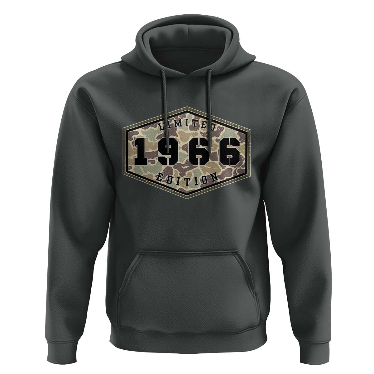 60th Birthday Hunting Hoodie 1966 Limited Edition Vintage Camouflage Gifts For Turning 60