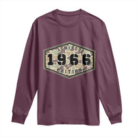 60th Birthday Hunting Long Sleeve Shirt 1966 Limited Edition Vintage Camouflage Gifts For Turning 60