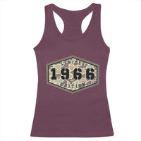 60th Birthday Hunting Racerback Tank Top 1966 Limited Edition Vintage Camouflage Gifts For Turning 60