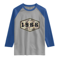 60th Birthday Hunting Raglan Shirt 1966 Limited Edition Vintage Camouflage Gifts For Turning 60