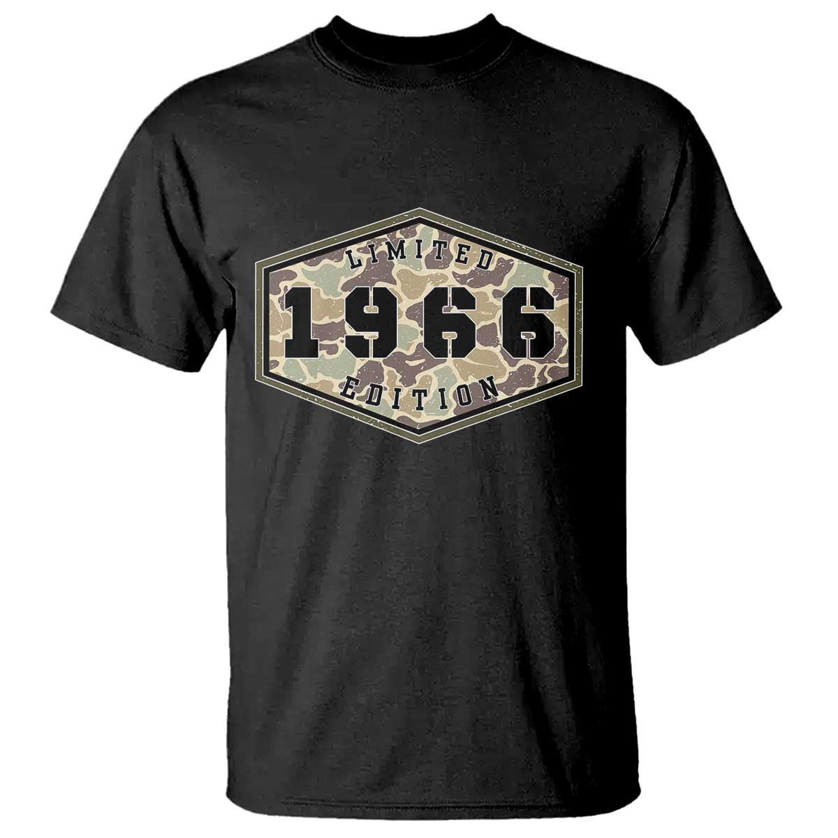 60th Birthday Hunting T Shirt 1966 Limited Edition Vintage Camouflage Gifts For Turning 60