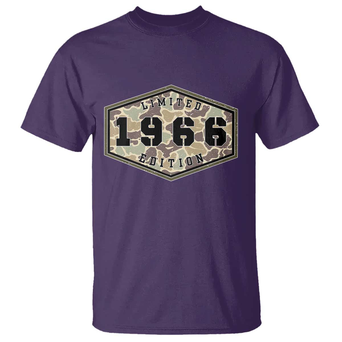 60th Birthday Hunting T Shirt 1966 Limited Edition Vintage Camouflage Gifts For Turning 60