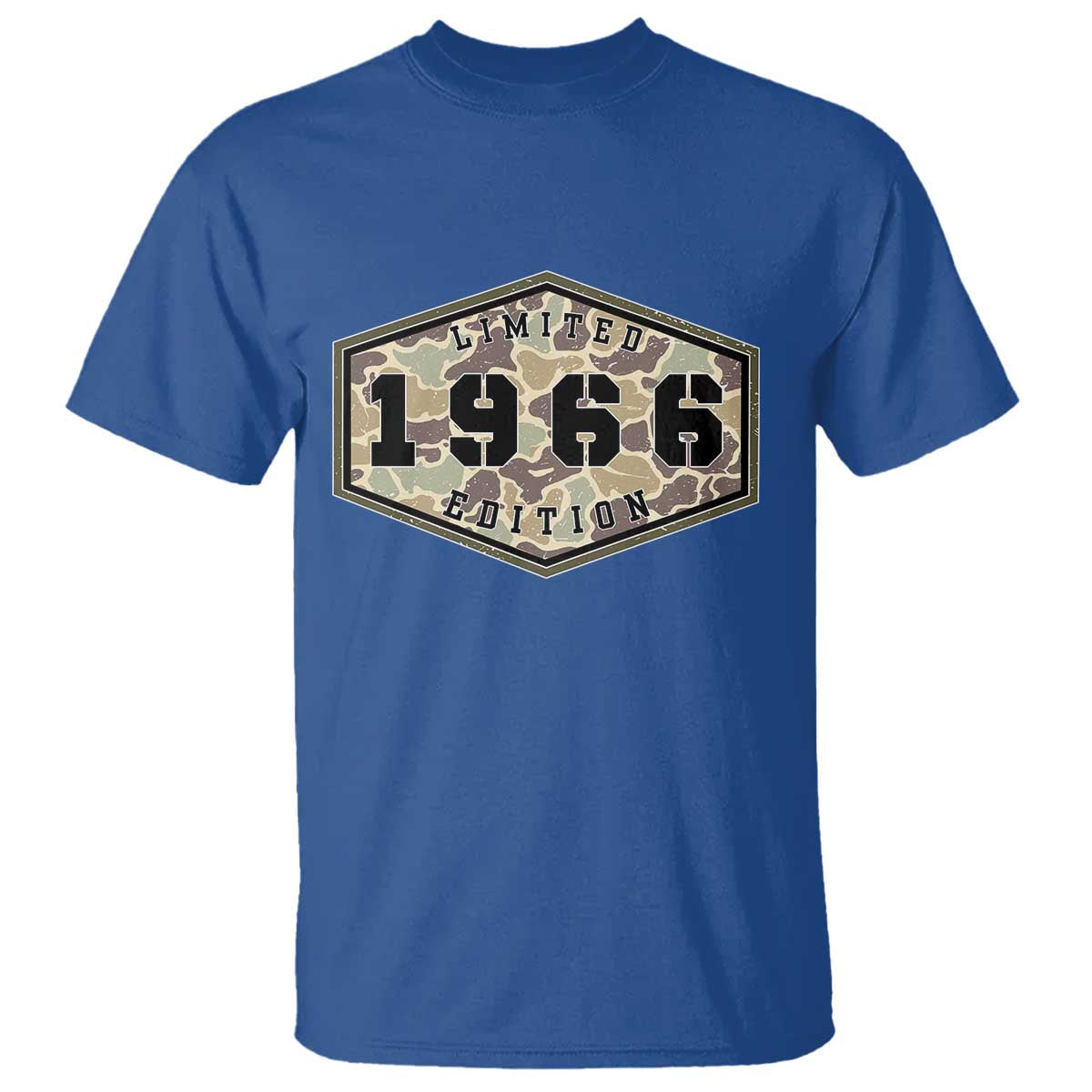 60th Birthday Hunting T Shirt 1966 Limited Edition Vintage Camouflage Gifts For Turning 60