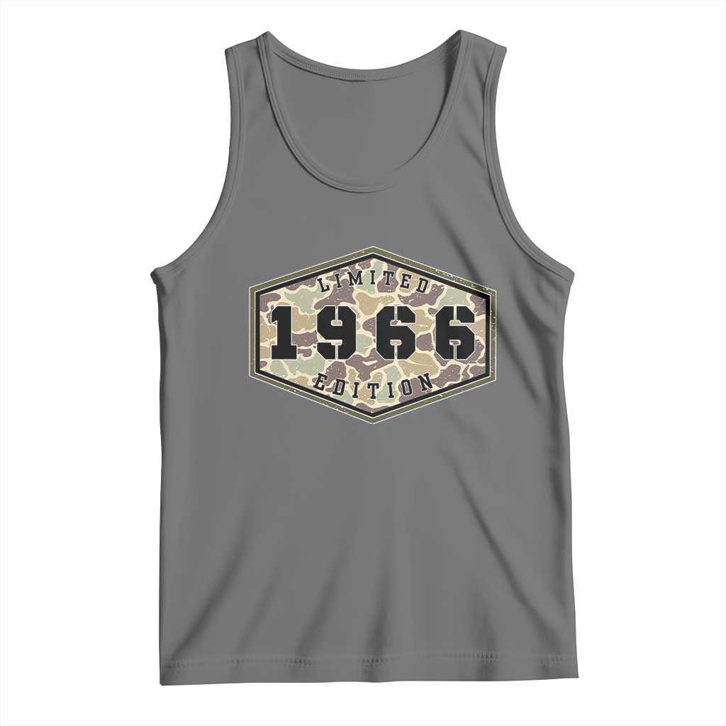 60th Birthday Hunting Tank Top 1966 Limited Edition Vintage Camouflage Gifts For Turning 60
