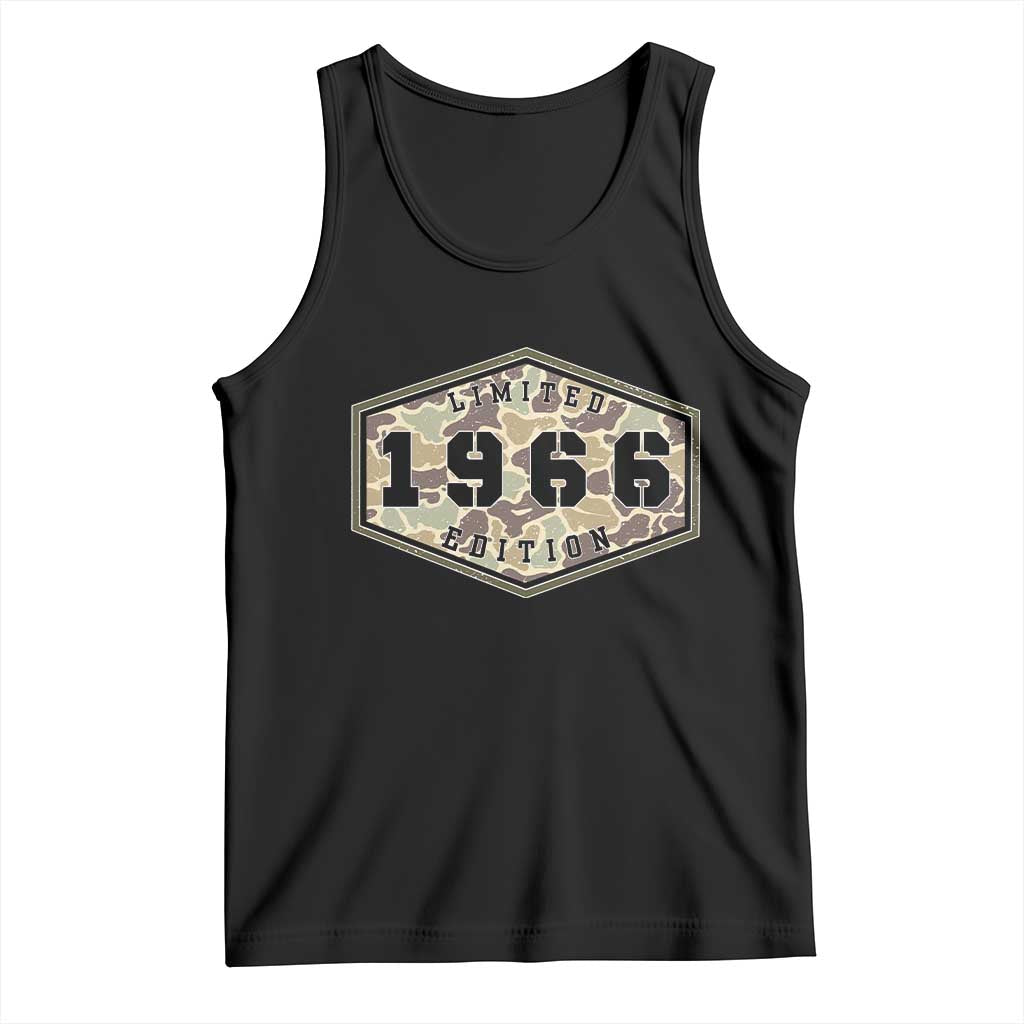 60th Birthday Hunting Tank Top 1966 Limited Edition Vintage Camouflage Gifts For Turning 60