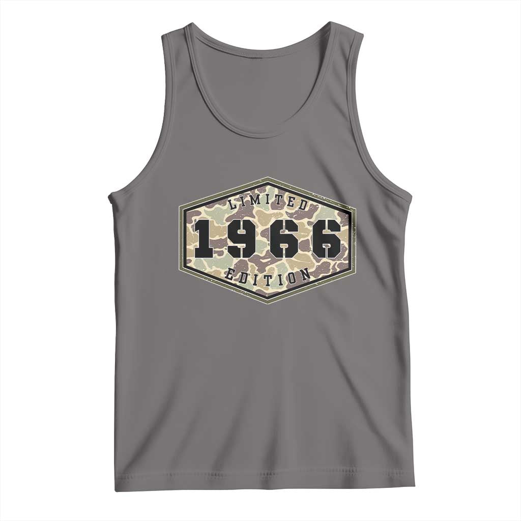 60th Birthday Hunting Tank Top 1966 Limited Edition Vintage Camouflage Gifts For Turning 60