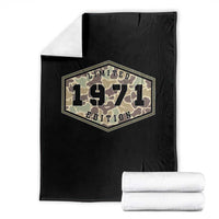 55th Birthday Hunting Throw Blanket 1971 Limited Edition Vintage Camouflage Gifts For Turning 55