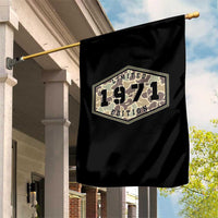 55th Birthday Hunting Garden Flag 1971 Limited Edition Vintage Camouflage Gifts For Turning 55