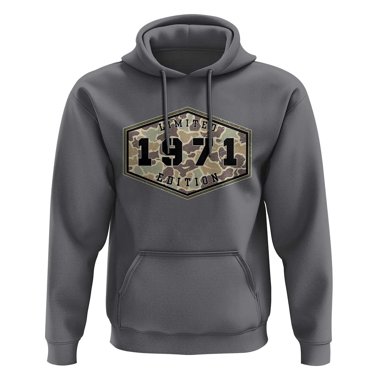 55th Birthday Hunting Hoodie 1971 Limited Edition Vintage Camouflage Gifts For Turning 55