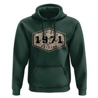 55th Birthday Hunting Hoodie 1971 Limited Edition Vintage Camouflage Gifts For Turning 55
