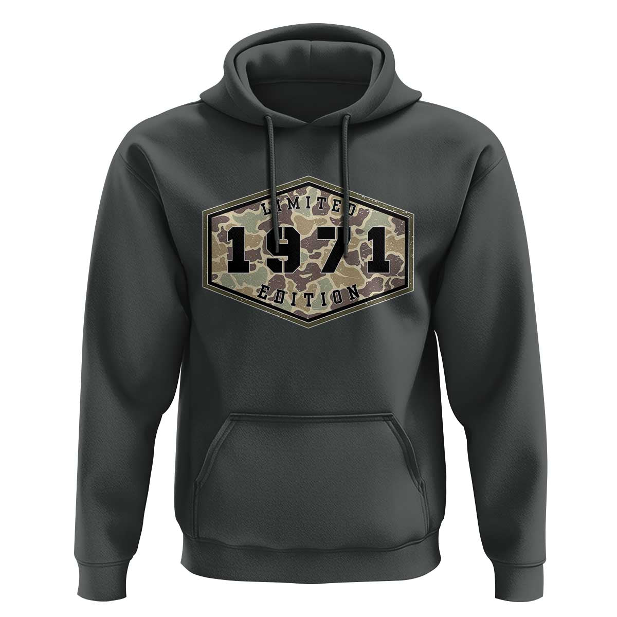 55th Birthday Hunting Hoodie 1971 Limited Edition Vintage Camouflage Gifts For Turning 55