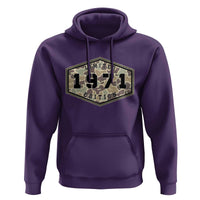 55th Birthday Hunting Hoodie 1971 Limited Edition Vintage Camouflage Gifts For Turning 55
