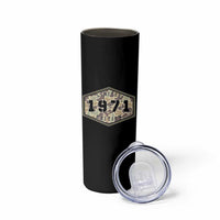 55th Birthday Hunting Skinny Tumbler 1971 Limited Edition Vintage Camouflage Gifts For Turning 55