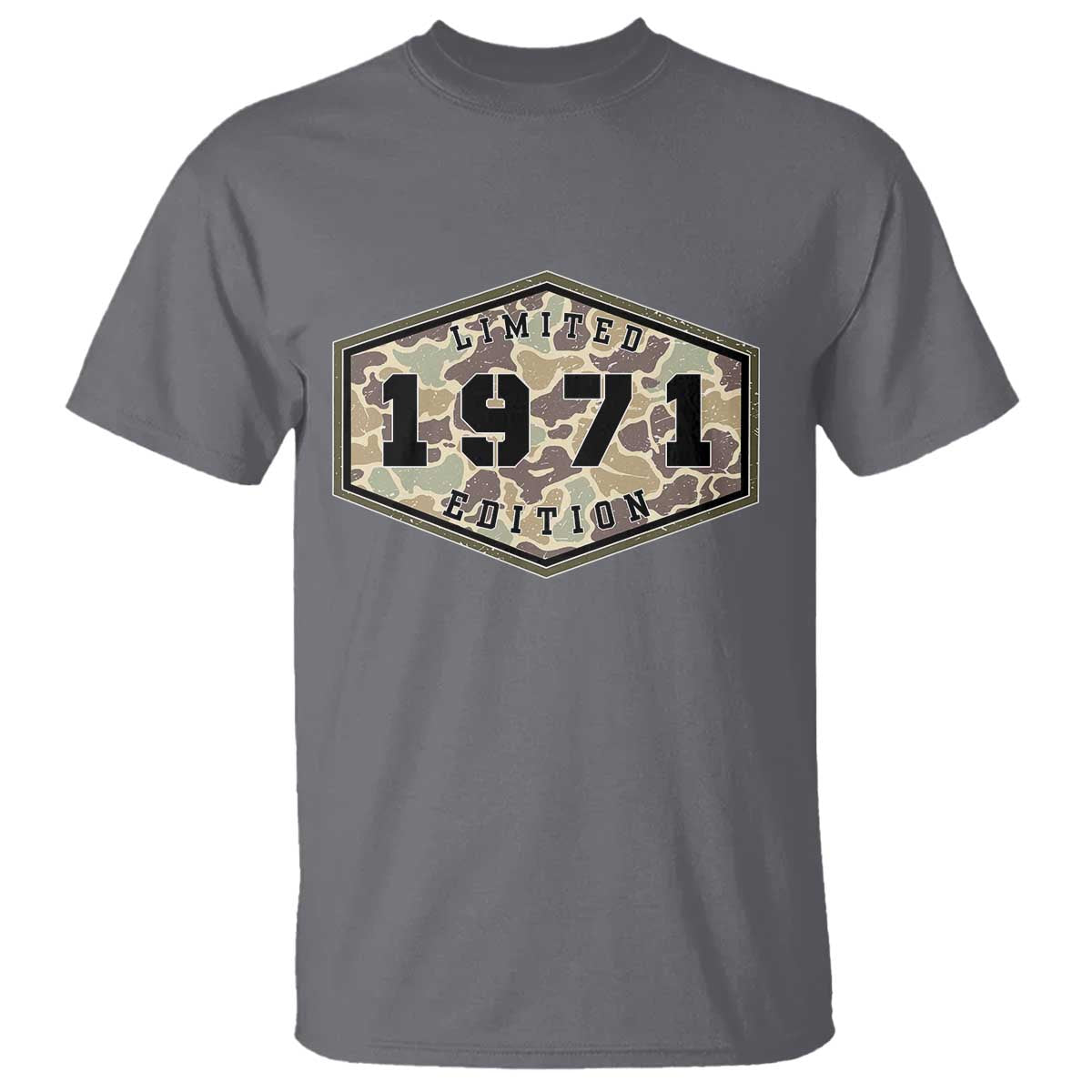 55th Birthday Hunting T Shirt 1971 Limited Edition Vintage Camouflage Gifts For Turning 55