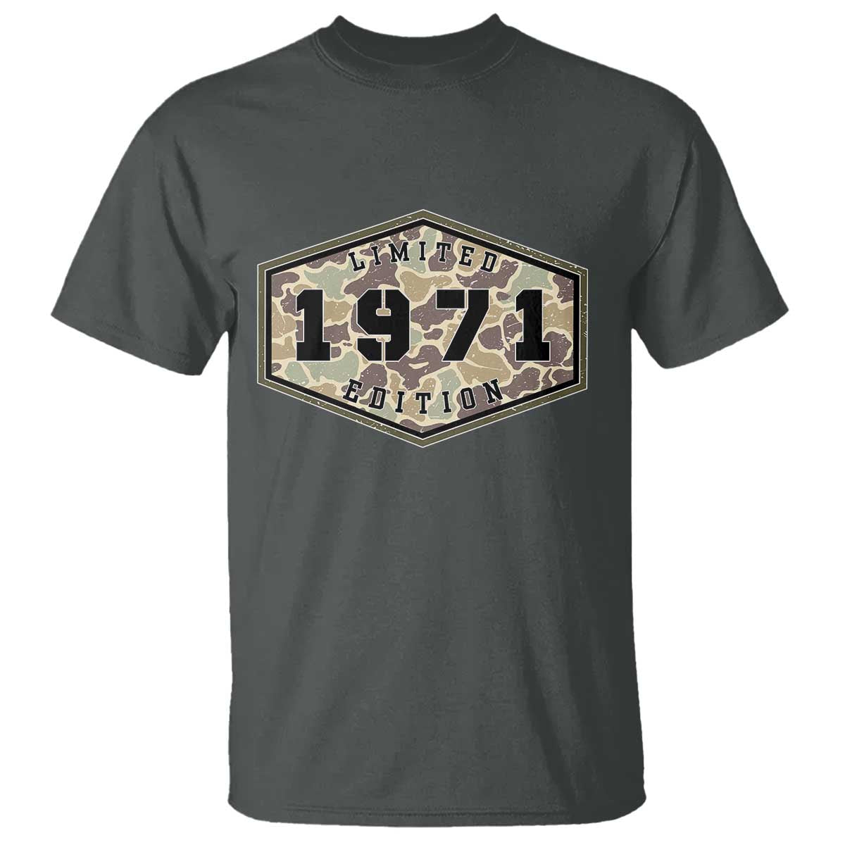 55th Birthday Hunting T Shirt 1971 Limited Edition Vintage Camouflage Gifts For Turning 55