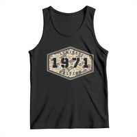 55th Birthday Hunting Tank Top 1971 Limited Edition Vintage Camouflage Gifts For Turning 55