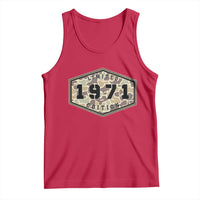 55th Birthday Hunting Tank Top 1971 Limited Edition Vintage Camouflage Gifts For Turning 55
