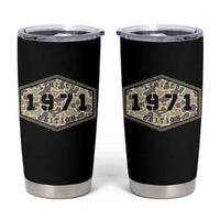 55th Birthday Hunting Tumbler Cup 1971 Limited Edition Vintage Camouflage Gifts For Turning 55